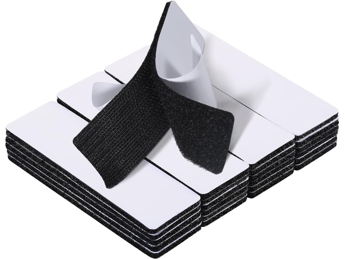 20 Conjuntos De Velcro 2,5 X 10 Cm Com Fita Dupla Face Autoadesiva Resistente Para Pendurar Quadros Em Paredes, Casa E No Escritó -aquaforge