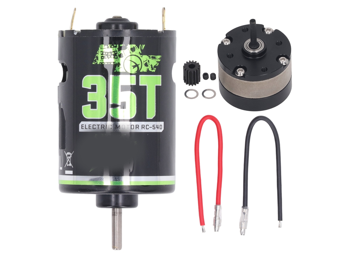 Mali motor de Escova 540 com Caixa de Redução 1/3 para Carro Rc Crawler 35t Acessório de Controle Remoto