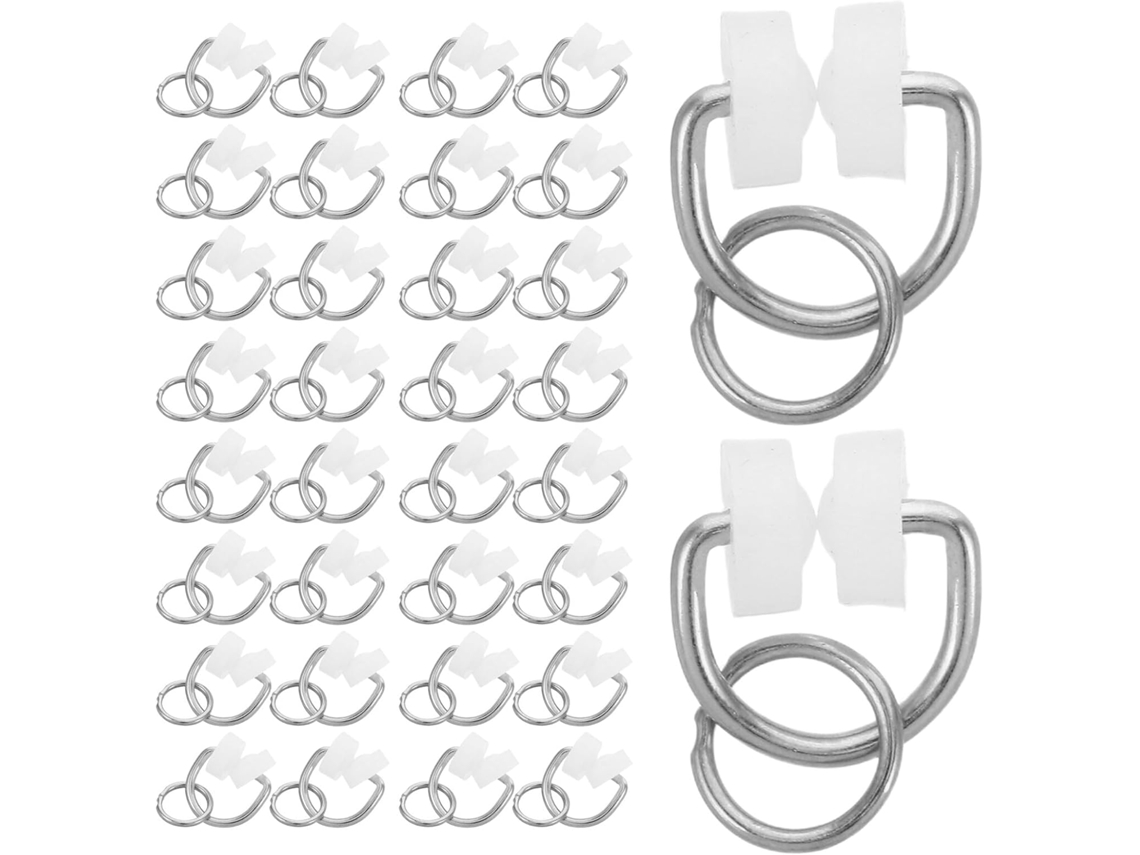 Levemolo 100 Ganchos De Cortina Para Caravana Com Polia, Pequenos