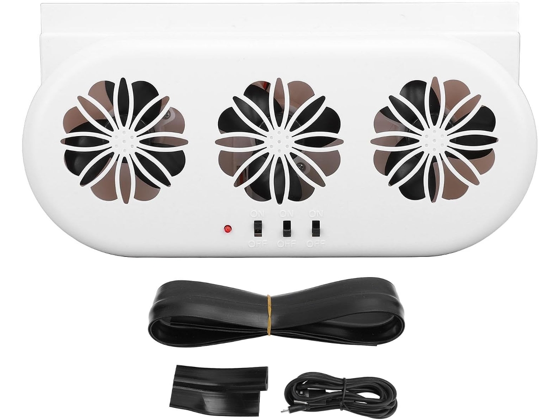 Ventilador De Exaustão Para Carro Movido A Energia Solar, 5000rpm, Circulação De Ar, Ventilador De Resfriamento Para