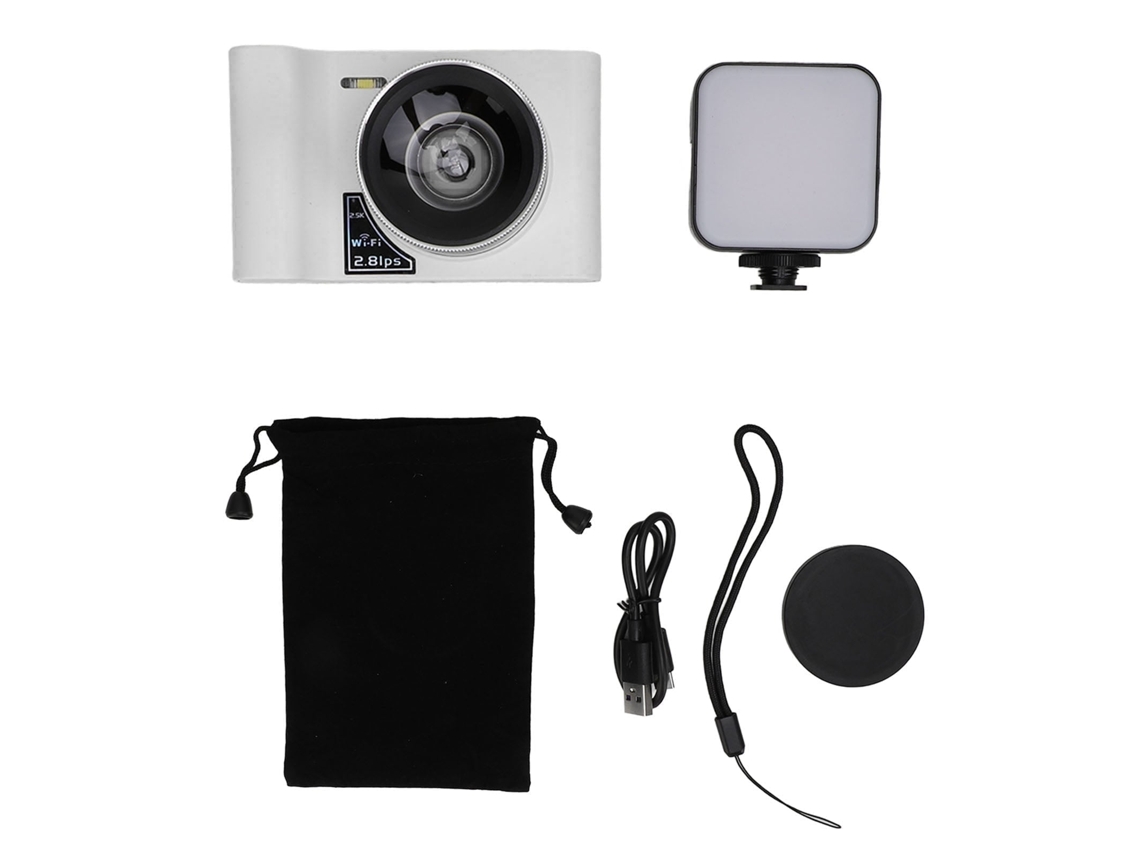 2026 câmara Digital 24mp com 2.5k, Tela 2.8", Zoom 16x e Wifi para Vlogging
