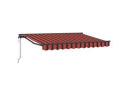 Conjunto 1 Toldo Retrátil Vidaxl Antracite Alumínio (3,5 X 2 M)