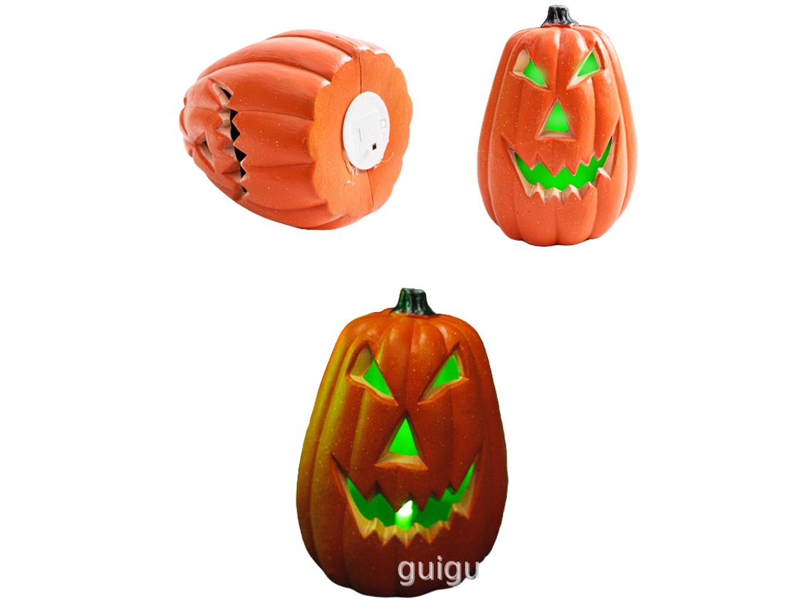 Laxiscreed Abóbora De Halloween Led Luminoso Com Corte Decorativa Para Interior E Exterior, 5.5 Polegadas