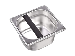 Caixa de batida de café Nova Line, aço inox, anti-deslizante, fácil de limpar