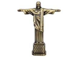 Símbolo Cristo Redentor Brasil Miniatura Decoração Mesa