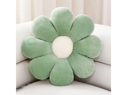 Travesseiro Floral, Almofada Decorativa De Lona Plush Para Sala, Sofá, Cadeira E Quarto (verde)