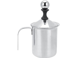 Espumador De Leite Manual Duplo Em Aço Inoxidável Boyou De 400ml, Ideal Para Café Com Leite E Latte