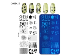 Placas De Transferência De Unhas, 3 Peças Retangularesom-d16
