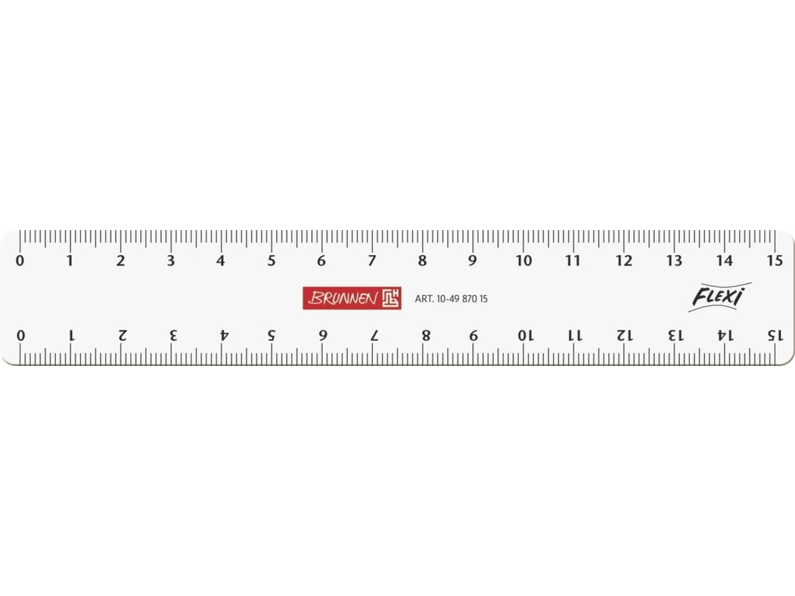 Régua Flexível Transparente De 15 Cm Gokoco