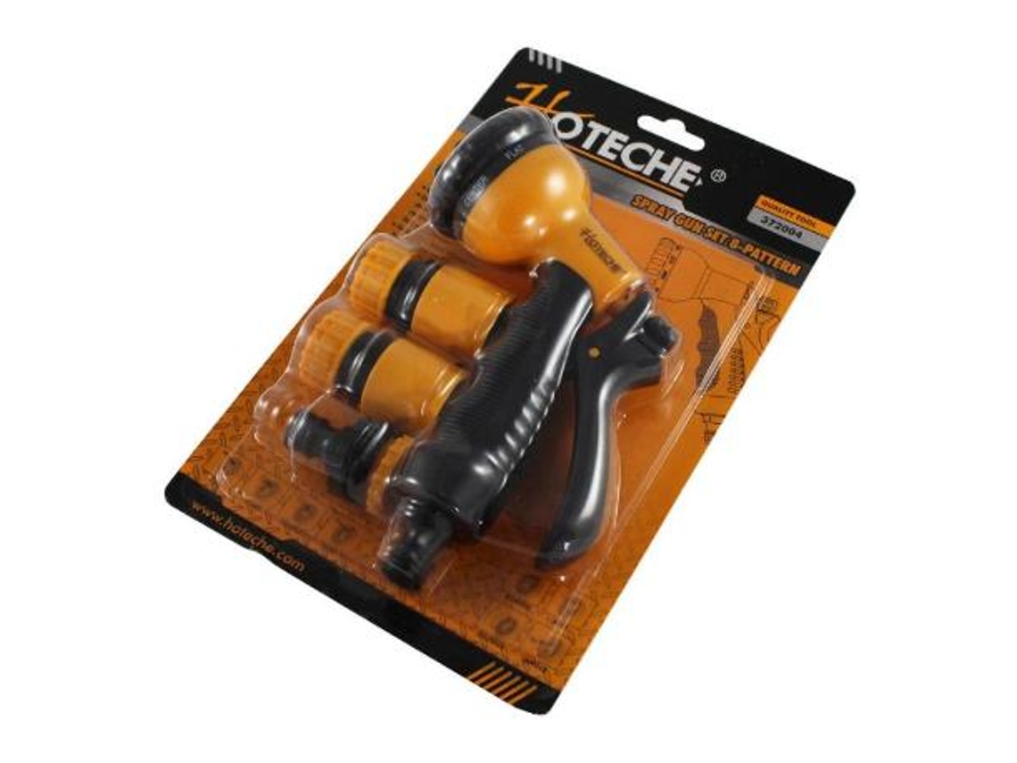 Pistola riego pvc + 3 accesorios set 4