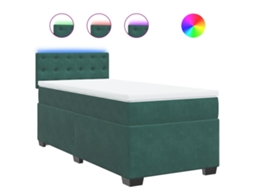 Box Spring Bed, Box Spring Beds Vidaxl Verde Veludo (80 X 200 Cm)