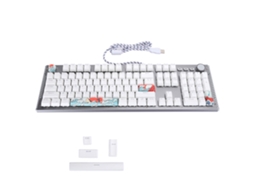 Lurelia Teclado Mecânico Para Jogos Punk, Usb, Para Pc E Laptop, Com Switches Brancos E Azuis (k968)