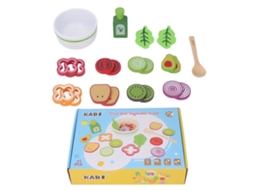 Mali brinquedo Educativo de Salada de Frutas e Legumes de Madeira para Crianças