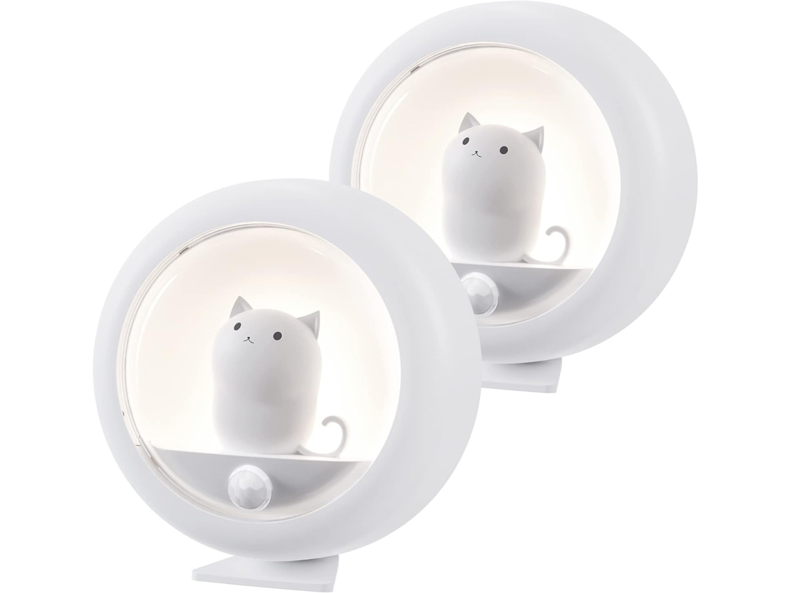 Lurelia Luz Noturna Infantil, 2 Peças, Sensor De Movimento, Usb Recarregável, Magnética, Portátil
