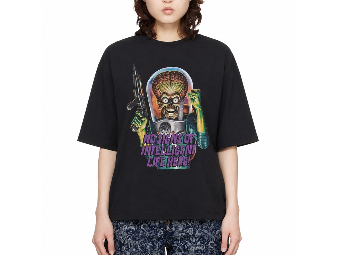 Mars Attacks! Intelligent Life T-shirt Unisex Adults Size:m