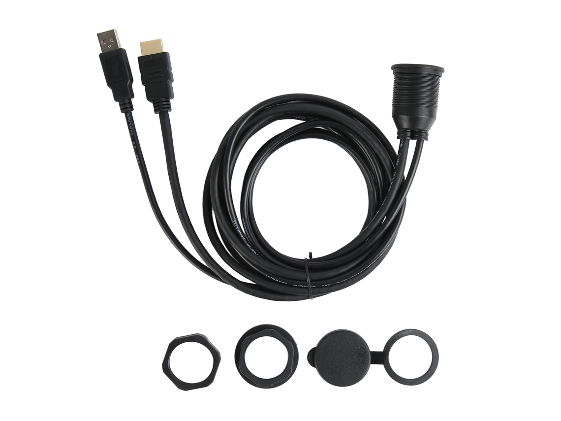 Aetheria kit de Cabo de Montagem Embutido Usb 2.0 Interface Multimídia Hd Macho para Fêmea Aux Extensão