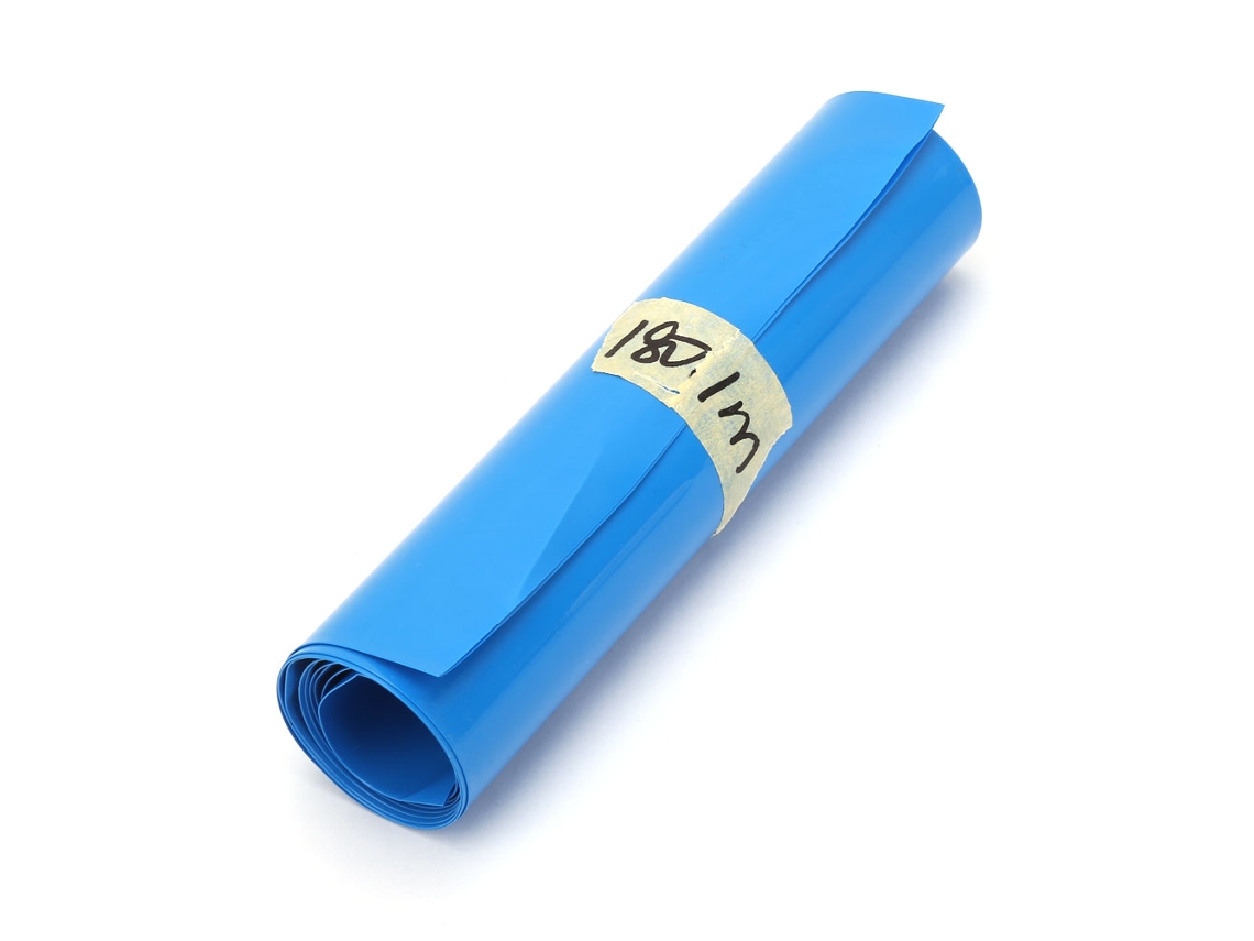 Tubo Termorretráctil De Pvc Para Baterías 18650, Manga Térmica, 180mmx5m, 5 Metros, Envuelve Baterías