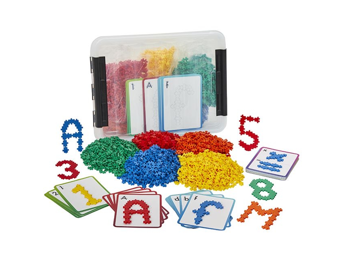 Brinquedo Educativo Plus Plus Para Aprender Números E Letras, Multicolorido