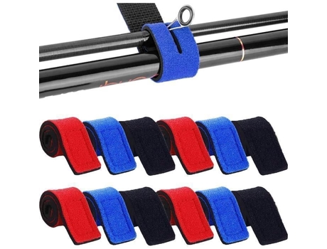 Correia para vara de pesca, 21 correias para vara de pesca, correias ajustáveis para vara de pesca com fecho de velcro, assistente de pesca Dlzaoao