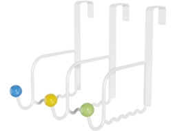 Conjunto De 3 Ganchos Para Porta Armário, 0, 6cm De Largura, Sem Necessidade De Furar, Para Pendurar Roupões, Lenços