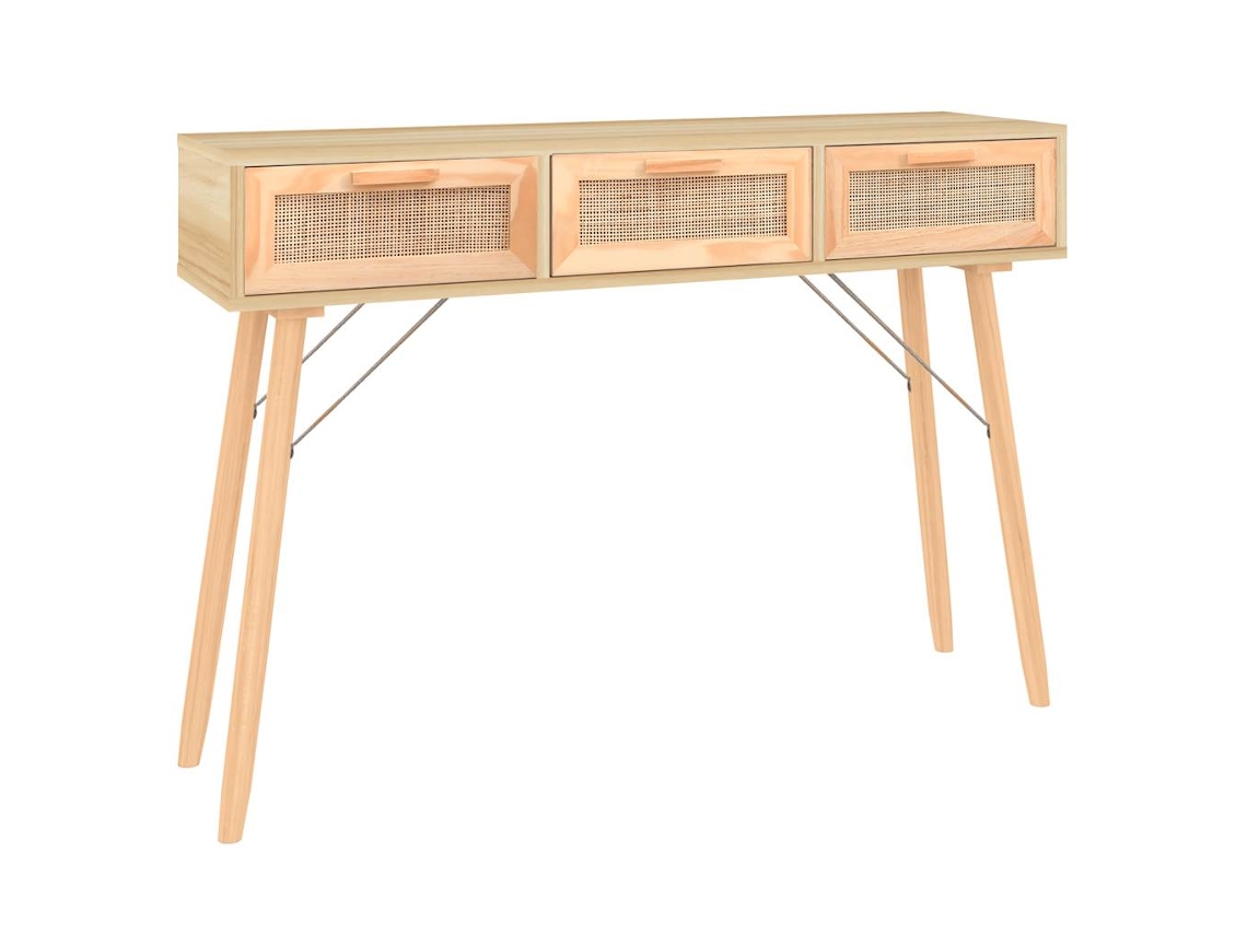 Mesa consola VIDAXL Marrom Madeira de pinho (105x30x75 cm)