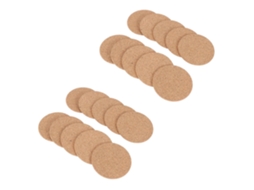 Lurelia Porta-copos 20 Un Cortiça 5mm De Espessura, 90mm Absorvente Reutilizável