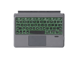 Lurelia Capa Com Teclado Bluetooth Para Microsoft Surface Go3 Com Retroiluminação Colorida, Layout Pt