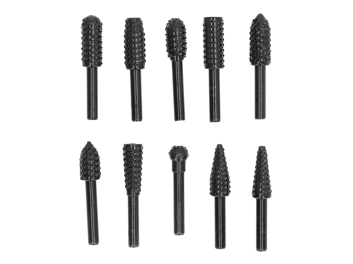 Conjunto De Brocas De Carburo Mango 1/4in Corte Doble Para Herramientas Rotativas Y Tallado De Madera