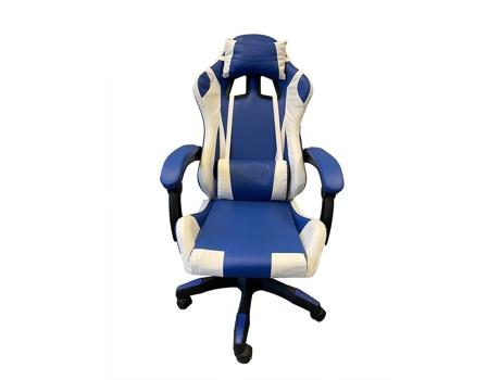 Cadeira, Cadeira De Escritório Com Apoio De Cabeça E Encosto Ajustável Azul Dasck