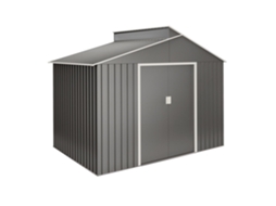 Abrigo de Metal WASABI Metálico 5,44m² 282x193x222 cm Acabamento Metálico de Alta Qualidade Claraboia Em Policarbonato