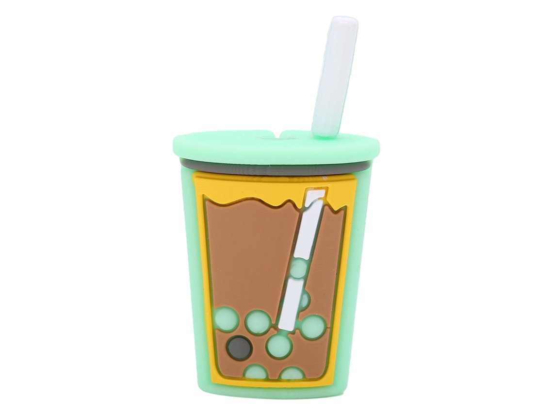 Protector De Cable Cute Cartel Cup Shape Para Cargador Móvil Verde