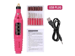 Máquina de Broca Elétrica de Unhas Conjunto Equipamento de Lixamento Pedicure Manicure Profissional