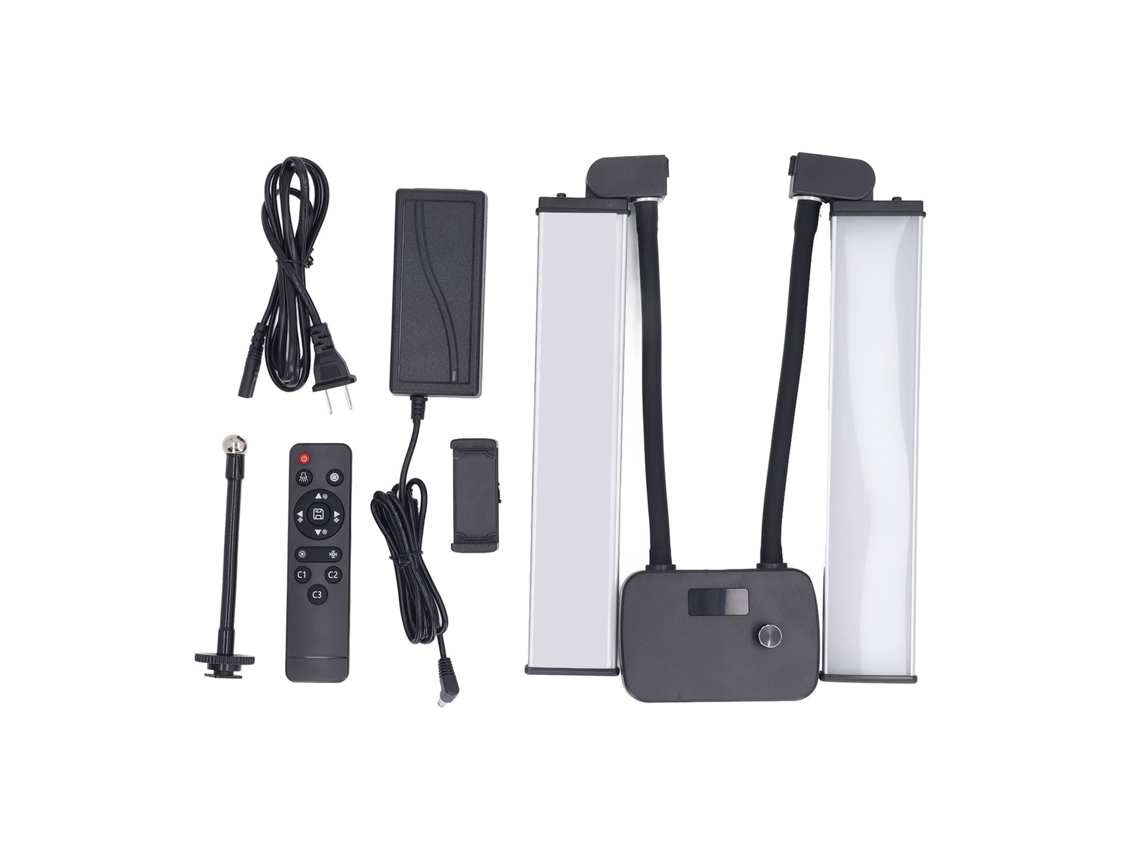 Luz De Beleza Com Braço Duplo Ajustável 45w Com Controle Remoto Para Selfie