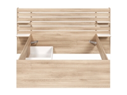 Estrutura De Cama Tenalia Vente-unique Natural Claro 140 X 190 Cm, 140 X 200 Cm - Sem Colchão - Sem Estrado