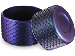 Conjunto De 2 Peças Protetores Silicone Para Tampa E Fundo Copo Com Estampa Escamas Peixe