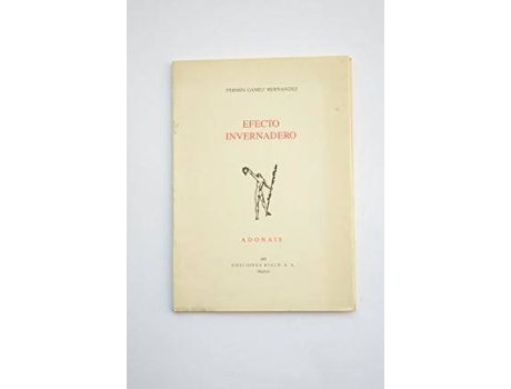 Livro Efecto invernadero de Fermín Gámez Hernández (Espanhol)