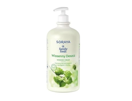 Family Fresh Wiosenny Deszcz Rewitalizujacy Kremowy Zel Pod Prysznic Z Pompka 1000ml Soraya