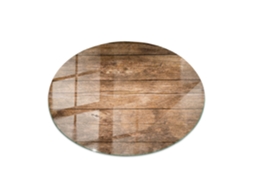 Tampo De Mesa Redondo Espelharte (60 Cm - A Estrutura Das Tábuas De Madeira - Marrom)
