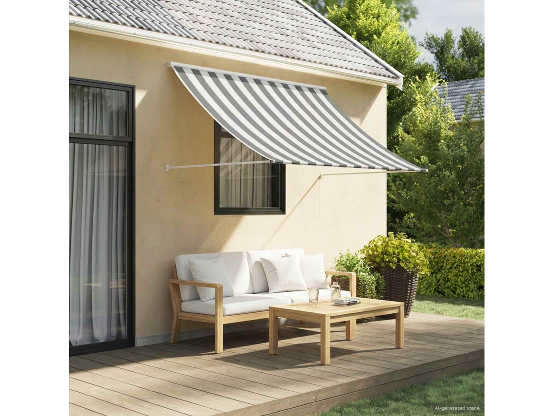 Vidaxl Toldo Antracite E Branco 200 X 150 Cm