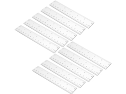 Iplusmile Conjunto De 10 Réguas Medição Transparentes Em Plástico Abs Para Estudantes, Com Marcações Claras E
