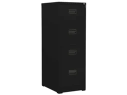 Filing Cabinet, Filing Cabinets Vidaxl Preto Aço (46 X 62 X 133 Cm)