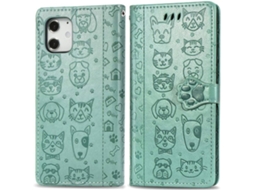Capa iPhone 12 Mini HONGWE. Livro Verde