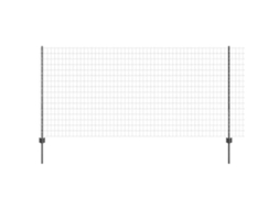 Conjunto 1 Barreira Externa Vidaxl Cinzento Aço (25 X 1,2 M)
