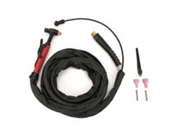 Tocha de soldagem TIG refrigerada a ar M16 para QQ150, kit de eletrodo de 3,7 m/12 pés e copo protetor.