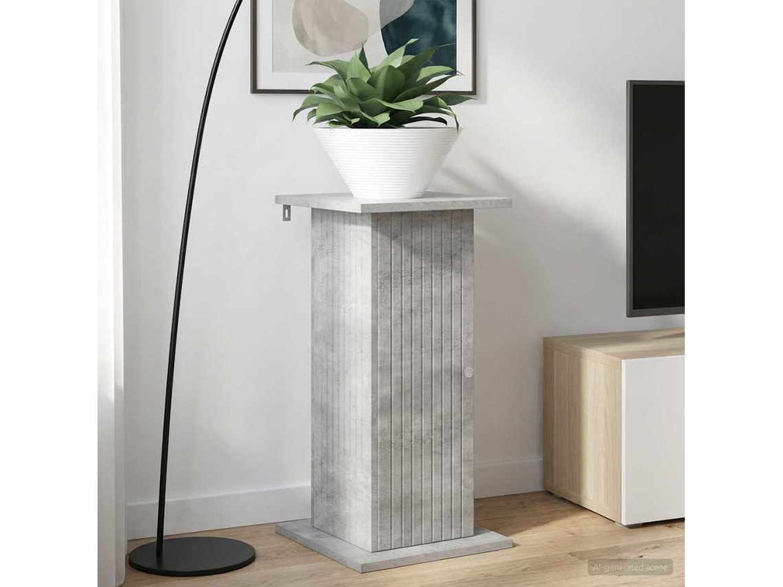 Vidaxl Suporte Para Plantas Cinzento Cimento 30,5 X 30 X 60,5 Cm