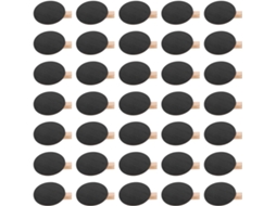 Conjunto de 50 Mini Pranchetas Redondas de Madeira SFUSHOS