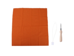 Kit De Crochê Acessórios Para Bordado Doméstico Com Agulha De Crochê Tecido Laranja Fio De Ferro Slowmoose