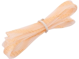 Bainha Trançada de Pet Transparente Laranja 8 Mm Diâmetro com 50 Cm Comprimento CHABERLU