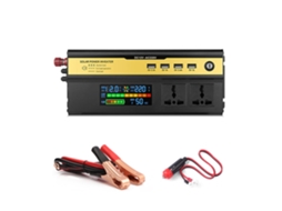 Inversor de Energia 5000w Carro 12v para 220v com Tomadas AC e 4 USB