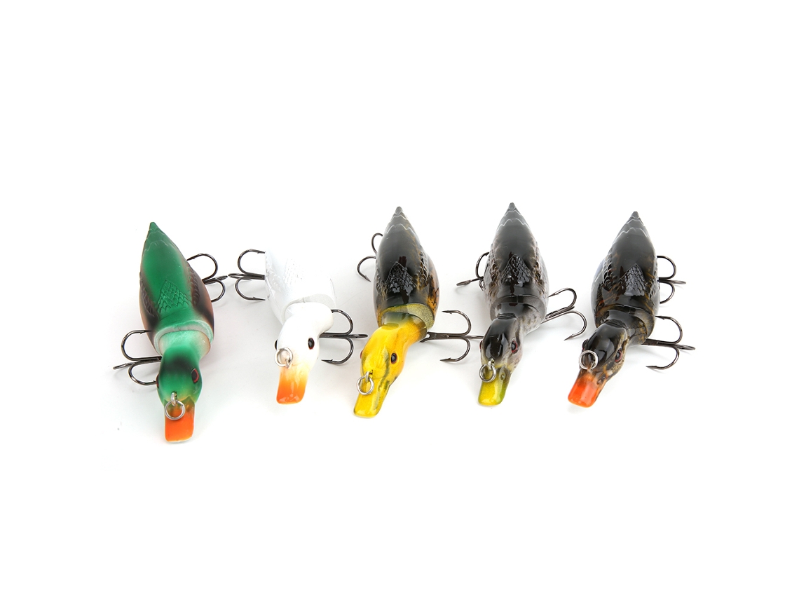 Lure Bait (floating Frog, Freshwater And Deep Sea Fishing) Soft Frog Lure, Hard Bait, Multi-section Duck Fishing Lure
